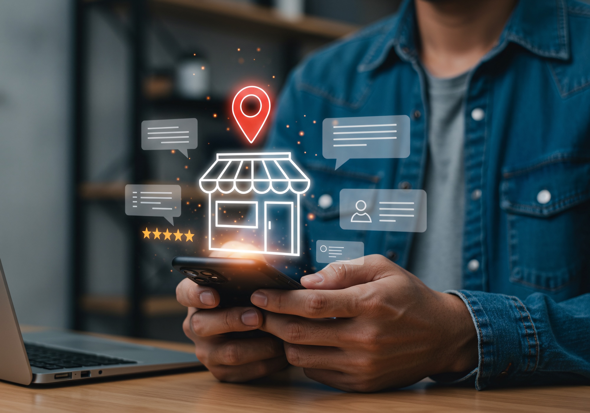 Local business reviews and customer feedback system on mobile device, showcasing star ratings for small businesses. Digital marketing, local SEO, and consumer experience in online business reviews Mastering Consumer Brand Hiring: Strategies for Attracting Top Talent